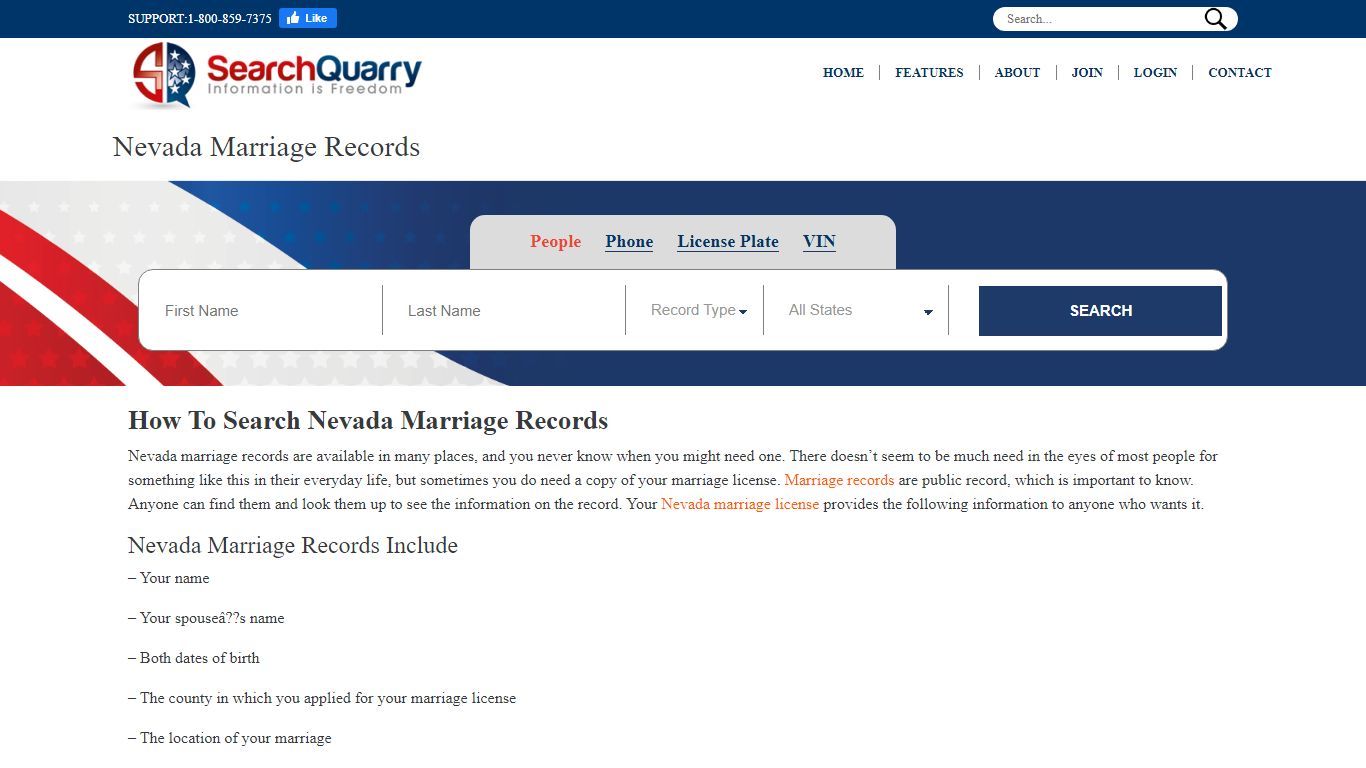 Free Nevada Marriage Records Search | Enter a Name to Begin